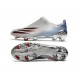 Scarpa da Calcio Adidas X Ghosted + FG Argento Metallico Nero Core Scarlatto