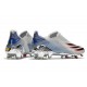 Scarpa da Calcio Adidas X Ghosted + FG Argento Metallico Nero Core Scarlatto