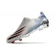 Scarpa da Calcio Adidas X Ghosted + FG Argento Metallico Nero Core Scarlatto