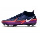 Nike Phantom GT2 Elite Dynamic Fit FG College Navy Bianco Viola Vivido