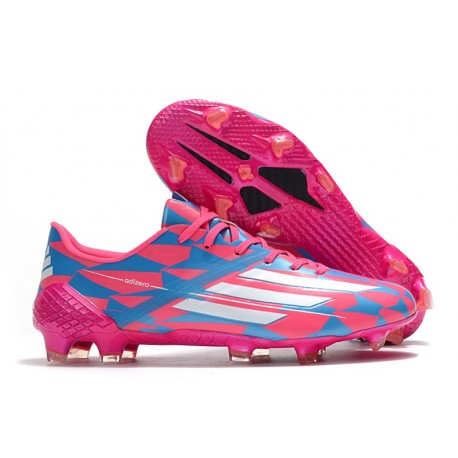 ADIDAS F50 Ghosted Adizero FG Scarpe Da Calcio Rosa Blu Bianco