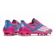 ADIDAS F50 Ghosted Adizero FG Scarpe Da Calcio Rosa Blu Bianco