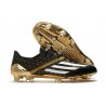 ADIDAS F50 Ghosted Adizero FG Scarpe Da Calcio Nero Bianco Oro