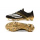 ADIDAS F50 Ghosted Adizero FG Scarpe Da Calcio Nero Bianco Oro