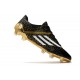 ADIDAS F50 Ghosted Adizero FG Scarpe Da Calcio Nero Bianco Oro