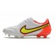 Nike Tiempo Legend 9 Elite FG Uomo Bianco Volt Cremisi Vivace