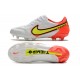 Nike Tiempo Legend 9 Elite FG Uomo Bianco Volt Cremisi Vivace