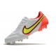 Nike Tiempo Legend 9 Elite FG Uomo Bianco Volt Cremisi Vivace