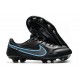 Nike Tiempo Legend 9 Elite FG Uomo Nero Grigio Ferro