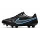 Nike Tiempo Legend 9 Elite FG Uomo Nero Grigio Ferro