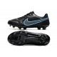 Nike Tiempo Legend 9 Elite FG Uomo Nero Grigio Ferro