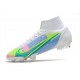 Nike Mercurial Superfly 8 Elite FG Bianco Blu