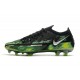 Nike Phantom GT2 Elite FG Nero Metallic Platino Verde Strike