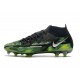 Nike Phantom GT2 Elite Dynamic Fit FG Nero Metallic Platino Verde Strike