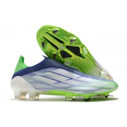 Scarpe Adidas X speedflow FG Bianco Verde Screaming Sonic Ink