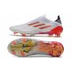 Scarpe Adidas X speedflow FG Bianco Ferro Metallizzato Rosso Solare