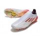 Scarpe Adidas X speedflow FG Bianco Ferro Metallizzato Rosso Solare