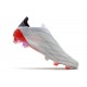 Scarpe Adidas X speedflow FG Bianco Ferro Metallizzato Rosso Solare