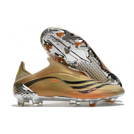Scarpe Adidas X speedflow FG Tech Metallic Nero Core Intense Arancione