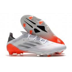 adidas X Speedflow.1 FG Scarpa Calcio Bianco Ferro Metallizzato Rosso Solare