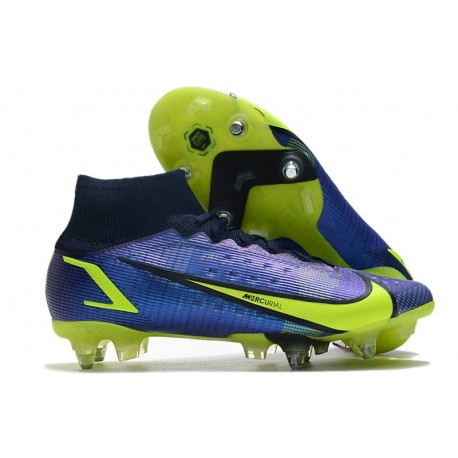 Nike Mercurial Superfly 8 Elite SG-Pro AC Zaffiro Volt Blu Void