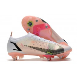 Nike Mercurial Vapor 14 Elite SG AC Bianco Nero Cremisi Vivace Rosa Blast