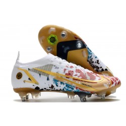 Nike Mercurial Vapor 14 Elite SG AC Bianco Rosso Oro