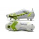 Nike Mercurial Vapor 14 Elite SG AC Bianco Nero Metallic Argento Volt