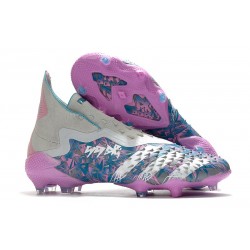 adidas Scarpe Calcio Predator Freak+ FG Metallico Rosa Blu