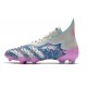 adidas Scarpe Calcio Predator Freak+ FG Metallico Rosa Blu