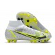 Nike Mercurial Superfly 8 Elite AG PRO Bianco Nero Metallic Argento Volt