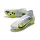 Nike Mercurial Superfly 8 Elite AG PRO Bianco Nero Metallic Argento Volt