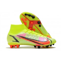 Nike Mercurial Superfly 8 Elite AG PRO Volt Cremisi Vivace Nero