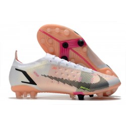 Nike Mercurial Vapor 14 Elite AG Bianco Nero Cremisi Vivace Rosa Blast