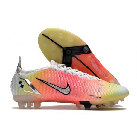 Nike Mercurial Vapor 14 Elite AG Bianco Argento Metallico Platino Puro