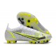 Nike Mercurial Vapor 14 Elite AG Pro Bianco Nero Metallic Argento Volt