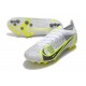 Nike Mercurial Vapor 14 Elite AG Pro Bianco Nero Metallic Argento Volt