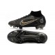 Nike Mercurial Superfly VIII Elite FG Nero Oro Metallico Argento