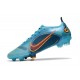 Nike Mercurial Vapor 14 Elite FG Uomo Blu Cloro Arancione Laser Marina