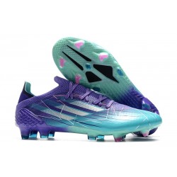 adidas X Speedflow.1 FG Scarpa Calcio Viola Rush Argento Metallico Menta Rush