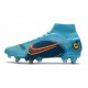 Nike Mercurial Superfly 8 Elite SG-Pro AC Blu Cloro Arancione Laser Marina