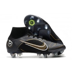 Nike Mercurial Superfly 8 Elite SG-Pro AC Nero Oro Metallico Argento Metallico