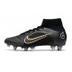 Nike Mercurial Superfly 8 Elite SG-Pro AC Nero Oro Metallico Argento Metallico