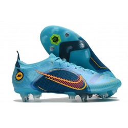 Nike Mercurial Vapor 14 Elite SG AC Blu Cloro Arancione Laser Marina