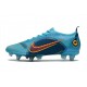 Nike Mercurial Vapor 14 Elite SG AC Blu Cloro Arancione Laser Marina