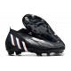 Scarpe adidas Predator Edge+ FG Nero Core Bianco Rosso Vivido