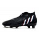 Scarpe adidas Predator Edge+ FG Nero Core Bianco Rosso Vivido