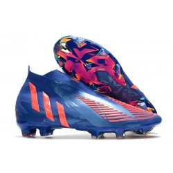 Scarpe adidas Predator Edge+ FG Hi Res Blu Turbo Hi Res Blu