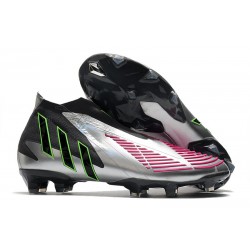 Scarpe adidas Predator Edge+ FG Argento Nero Rosa