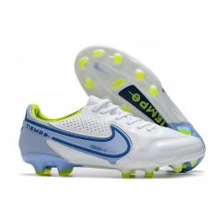 Nike Tiempo Legend 9 Elite FG Uomo Bianco Blu